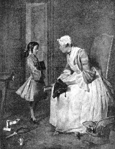 Fig. 39. The Governess. Chardin. Liechtenstein Gallery,
Vienna